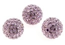 Swarovski, pave beads, light amethyst, 10mm - x1