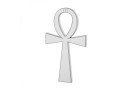 Pendant, Ankh cross, 925 silver, 17mm - x1