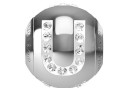 Swarovski, becharmed, letter U with crystals, 12mm - x1