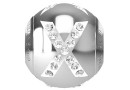 Swarovski, becharmed, letter X with crystals, 12mm - x1