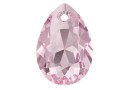 Swarovski, pandantiv picatura, light rose, 9mm - x2