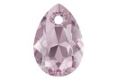 Swarovski, pandantiv picatura, light amethyst, 9mm - x2