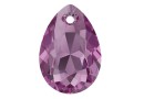 Swarovski, pandantiv picatura, amethyst, 9mm - x2