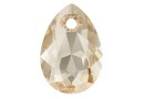 Swarovski, pandantiv picatura, golden shadow, 9mm - x2