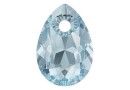 Swarovski, pandantiv picatura, aquamarine, 9mm - x2