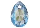 Swarovski, pandantiv picatura, aquamarine shimmer, 11.5mm - x2