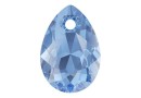 Swarovski, drop pendant, sapphire, 9mm - x2