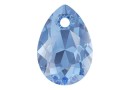 Swarovski, pandantiv picatura, sapphire, 9mm - x2