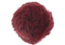 Breloc, maxi puf, burgundy, 9cm - x1