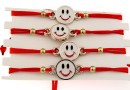 Bratara martisor, smiley, 25x15mm - x4