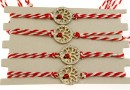 Bratara martisor, copacul vietii cu cristale, 20x15mm - x4