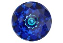 Swarovski dome, fancy chaton, bermuda blue, 10mm - x1