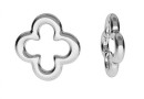Link, clover, 925 silver, 10mm - x1