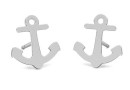Earring findings anchor, 925 silver- x1pair