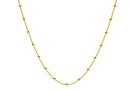 Chain, with balls, gold plated 925 silver, 40cm - x1