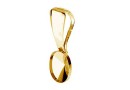 Pendant base, gold plated 925 silver, 4122 fancy rivoli 8x6mm - x1