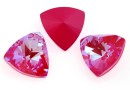 Swarovski, fancy  kaleidoscope triangle, lotus pink DeLite, 6mm - x2
