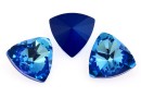 Swarovski, fancy kaleidoscope triangle, royal blue DeLite, 6mm - x2