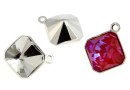Baza pandantiv placat cu rodiu pt Swarovski 4499 de 10mm - x1
