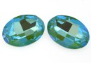 Swarovski, rivoli cabochon silky sage DeLite, 30mm - x1