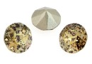 Swarovski, chaton SS39, lt colorado topaz gold patina, 8mm - x2