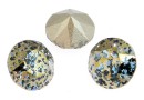 Swarovski, chaton SS39, aquamarine gold patina, 8mm - x2