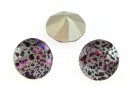 Swarovski, chaton SS39, amethyst silver patina, 8mm - x2