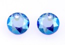 Swarovski, pandantiv chaton, sapphire shimmer, 8mm - x2