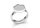 Ring base, 925 silver, for Swarovski 4683, 10mm - x1