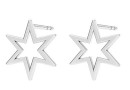 Earring findings star, 925 silver- x1pair