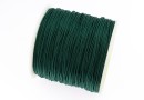 Bobina snur matase pentru bratari, verde smarald, 0.9mm - x90m