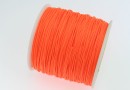 Bobina snur matase pentru bratari, orange neon, 0.9mm - x90m