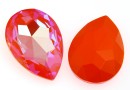 Swarovski, rivoli cabochon, orange glow delite, 30x20mm - x1