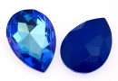 Swarovski, rivoli cabochon, royal blue delite, 30x20mm - x1