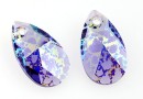 Swarovski, pandantiv picatura, tanzanite white patina, 16mm - x1