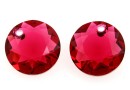 Swarovski, pandantiv chaton, scarlet, 8mm - x2