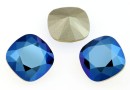 Swarovski, fancy square, metallic blue, 12mm - x1