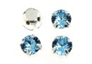 Swarovski, chaton montees, aquamarine, 4mm - x20