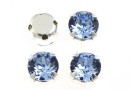 Swarovski, chaton montees light sapphire, 6mm - x10