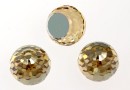 Swarovski, cabochon, golden shadow comet argent, 8mm - x1