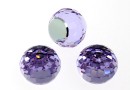 Swarovski, cabochon, violet comet argent, 4mm - x2
