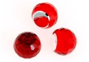 Swarovski, cabochon, light siam comet argent, 4mm - x2