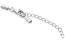 Set cu incuietoare pentru coliere si bratari, argint 925, 2.5mm - x1