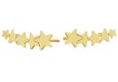 Earrings stars, gold plated 925 silver, - x1pair