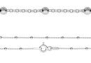 Lant cu bilute, pentru copii, argint 925, 35cm - x1