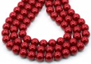 Preciosa pearl, red, 8mm - x50