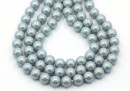 Perle Preciosa, pearlescent grey, 8mm - x50