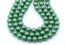 Preciosa pearl, pearlescent green, 5mm - x100