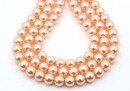 Preciosa pearl, peach, 6mm - x100