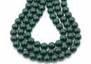 Preciosa pearl, malachite, 10mm - x20